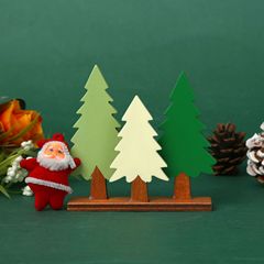 Christmas pine tree ornaments, wooden craft photography props and ornaments, supplied by Christmas tree manufacturers