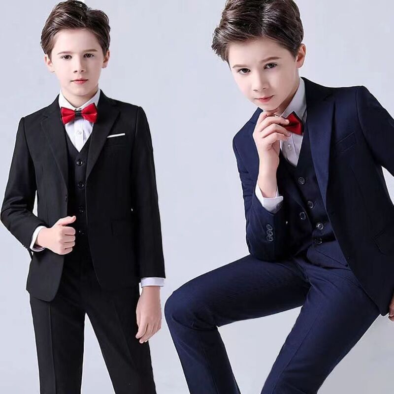 Children's suit suit flower girl dress piano competition host speech performance costume boy suit jacket performance
