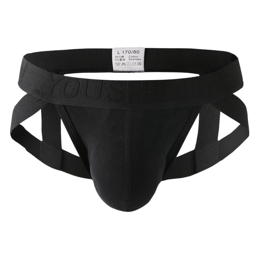 Low-Waist Underwear Cotton Men's Thong Sexy Men's Double Summer Breathable Underwear Low-Waisted Pants Hot Sale in Export
