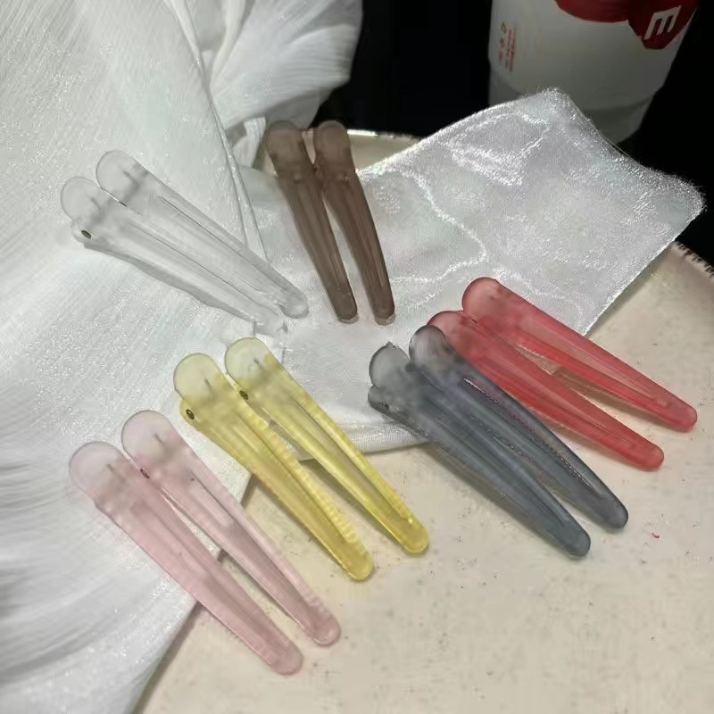 Ins Style Frosted Texture Duckbill Clip Positioning Clip Pad Hair Root Fluffy Styling Versatile Bangs Clip Makeup Side Clip