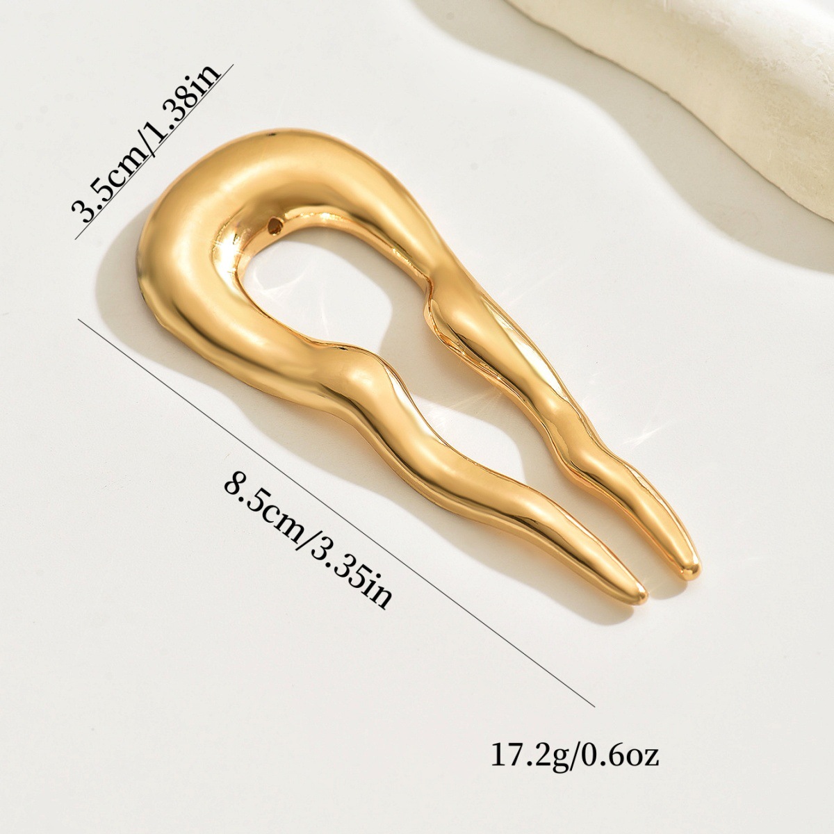 Ventas transfronterizas calientes simples pinzas de cabello de metal en forma de U ondas pinzas de cabello para mujeres de alta calidad pinzas de cabello de red rojo lateral peine