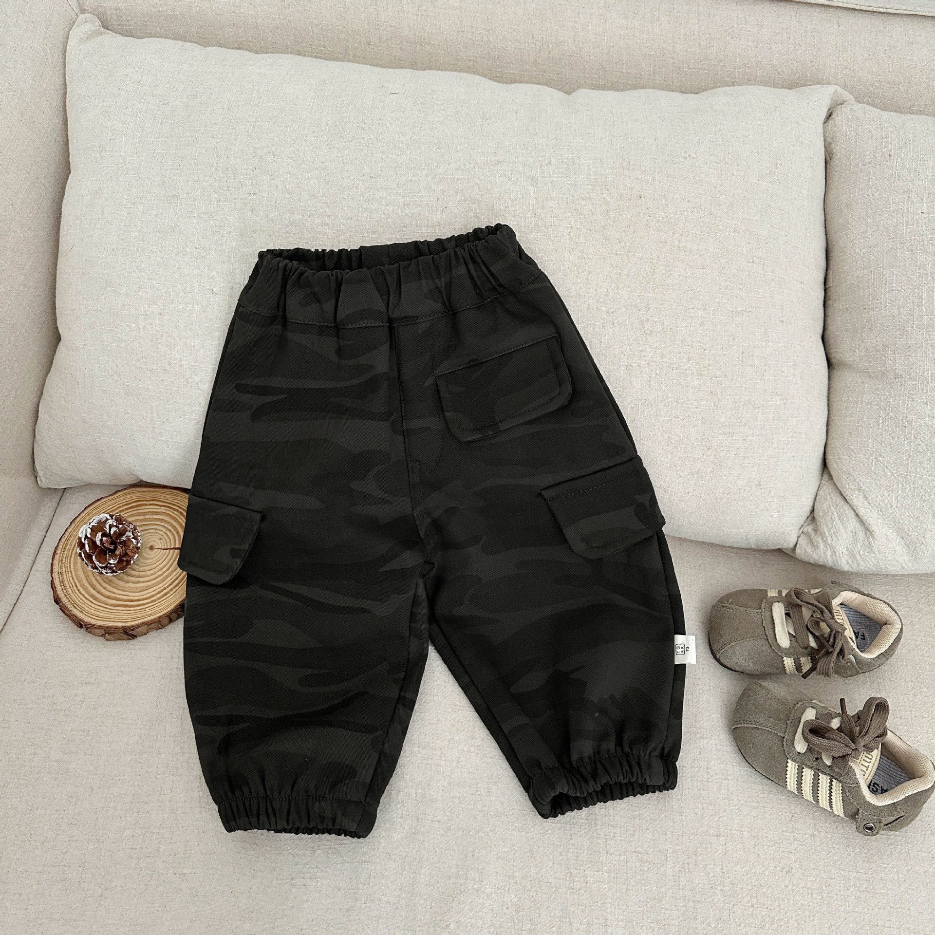 Pantalón Bombacho de Camuflaje para Niños de Algodón, Térmico, Corte holgado para Invierno