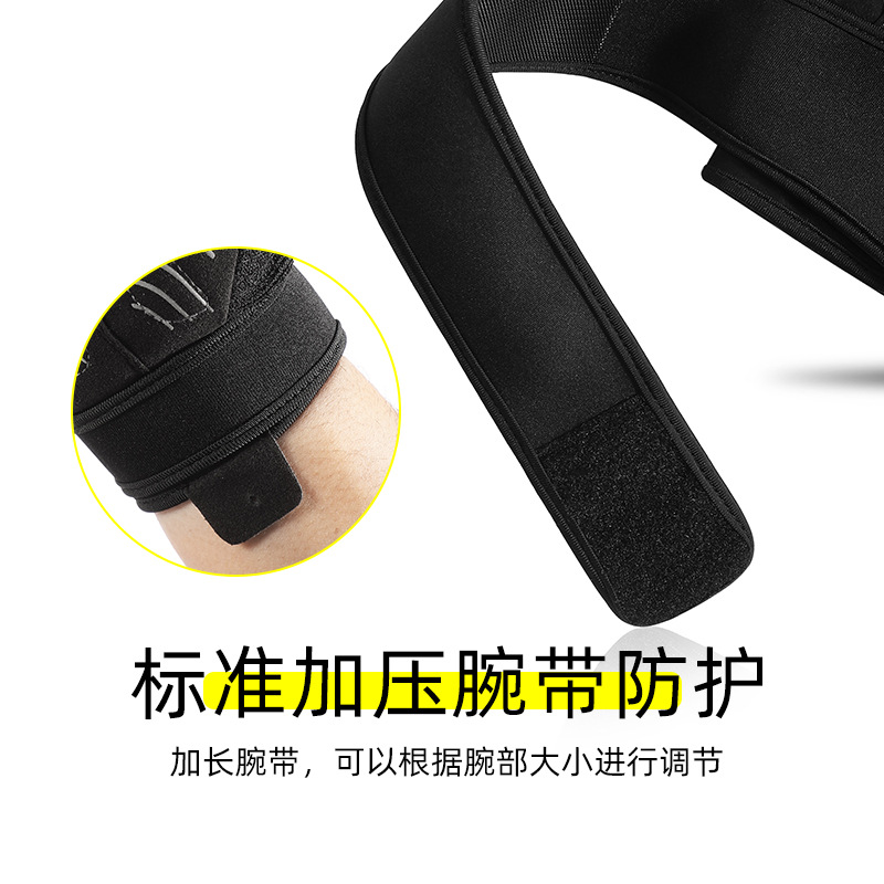 Guantes de fitness equipo de entrenamiento de las mujeres barra horizontal protección de la muñeca antideslizante deportes anti-capullo de silicona antideslizante guantes de montar hombres