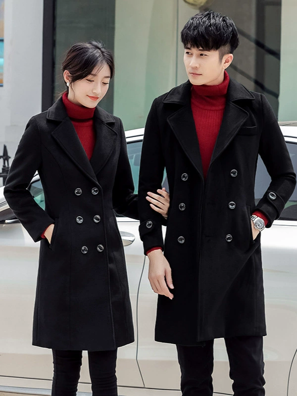 Демисезонное длинное теплое trench coat для любимых мужчин и женщин, максимальная длина, свободный крой, стиль высшего качества