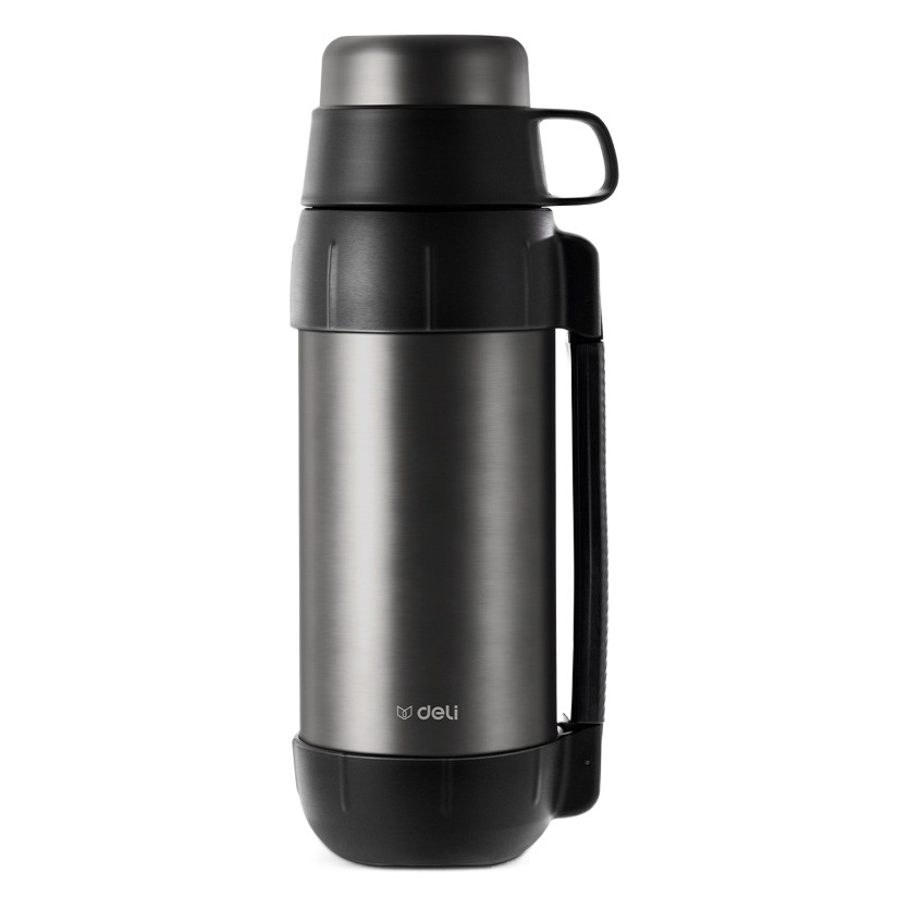Deli 304 taza del vacío acero inoxidable de gran capacidad portátil deportes al aire libre agua LL106 olla viaje 1.5L