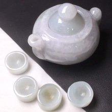 缅甸玉石翡翠茶壶小摆件a货翡翠饰品 玉器玉坠工艺品礼品批发