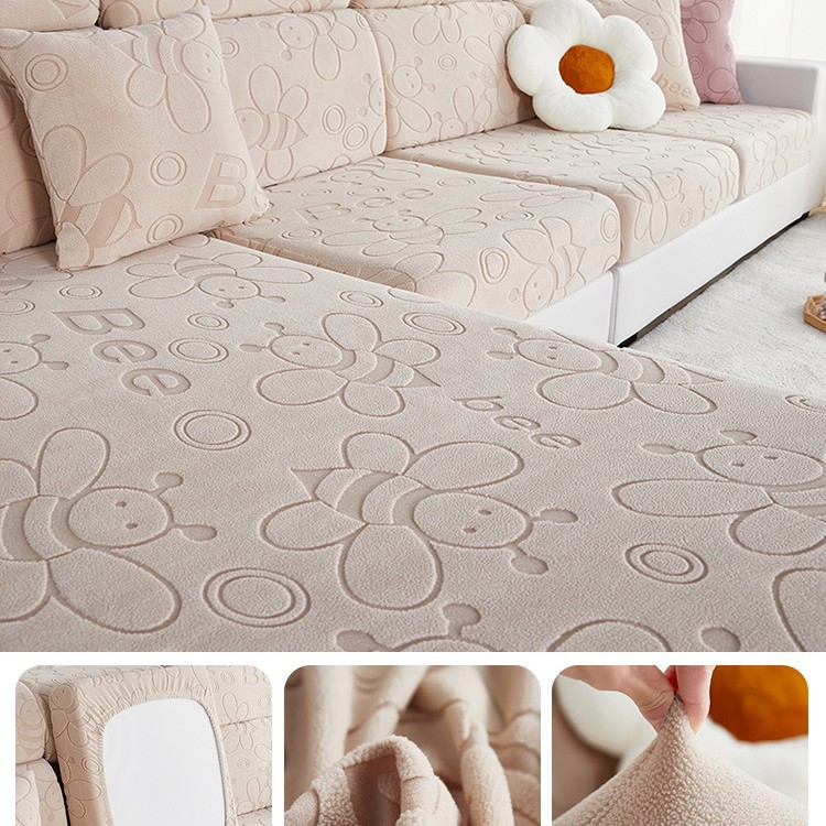 2023 nueva cubierta elástica del sofá cubierta trasera todo incluido cuatro estaciones universal antideslizante sofá cojín cubierta Toalla de tela cojín