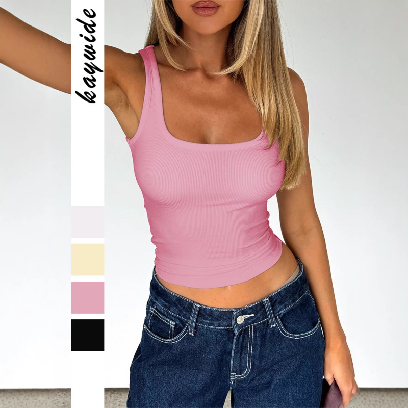 2026 New European and American Y2K Style Versatile Camisole T-Shirt Women's Top Spring and Summer Amazon Independent Site