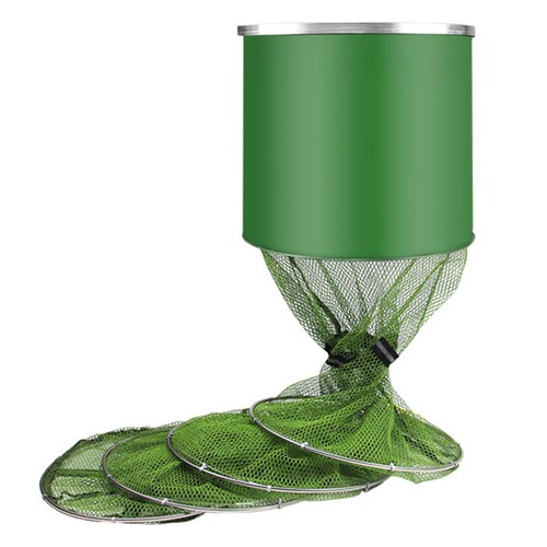 Wholesale stainless steel double hoop fish protector universal positioning coated anti-hanging fish protector platform for pond fishing fisherman fish protector net for black hole fisherman