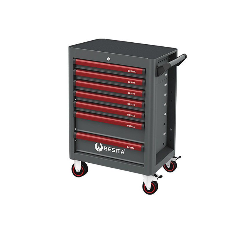 百思泰6680汽修移动工具车267件保时捷专用工具组套解决方案维修