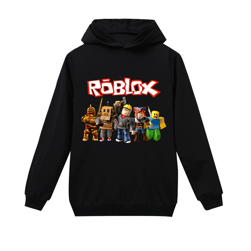 Roblox блузка Трансграничная электрическая коммерция мультяшный принт с принтом детская толстовка толстовка детская одежда H1678