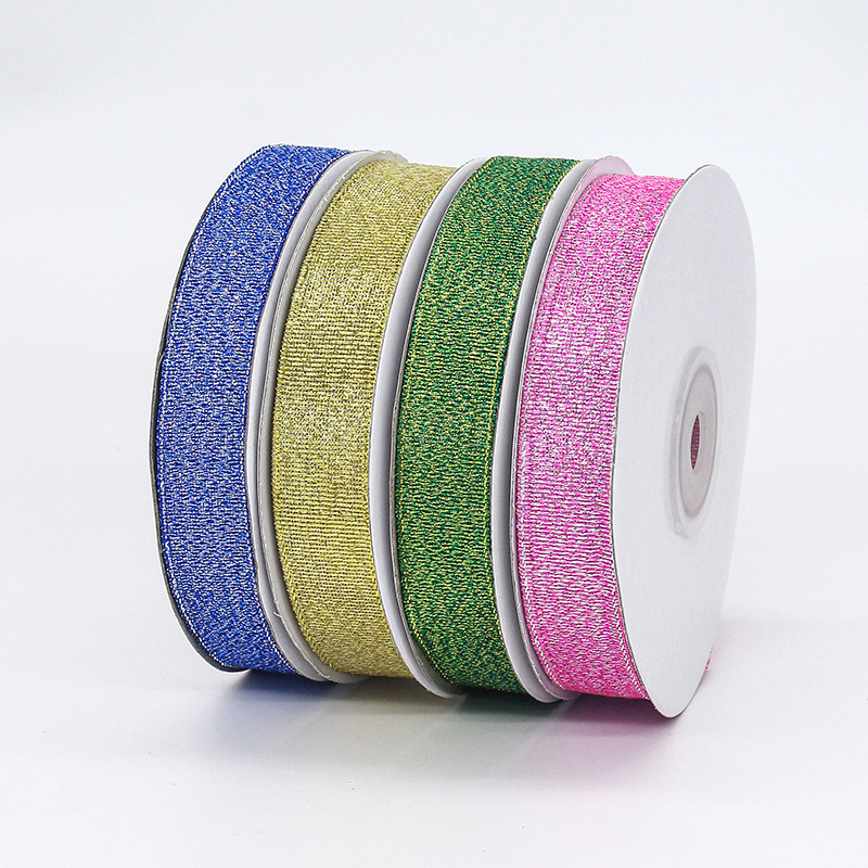 Cinta de cebolla colorida de 1.5 cm para decoración de pasteles navideños, cinta de embalaje para cajas de regalo, cinta colorida al por mayor del fabricante