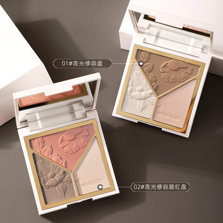 MINSHZEE Mingxi Zhiguang shadow artist repair plate glitter fine flash face brightening matte highlight M6009