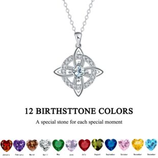 �羳�r�К��|����Mystical Birthstone Witches Knot Necklace