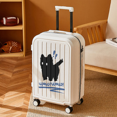 行李箱拉杆箱大容量結實耐用 加厚旅行密碼皮箱子萬向輪密碼箱