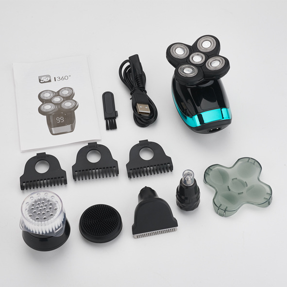 Multifuncional pantalla digital inteligente afeitadora pelo Calvo Clipper maquinilla de afeitar eléctrica los hombres barba cuchillo al por mayor