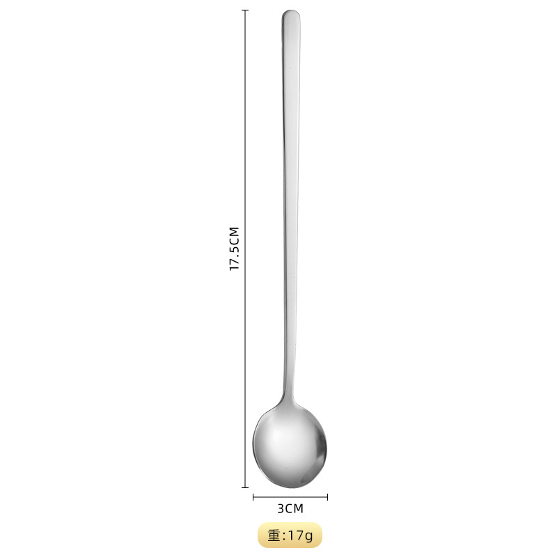 17cm 원형 스푼 실버(고급 모델)