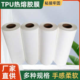 厂家直供  环保TPU热熔胶膜 面料复合热熔胶膜 无缝工艺热熔胶膜