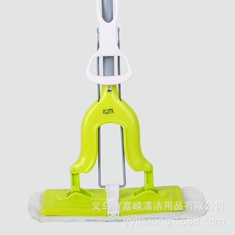 Прямое одобрение с фабрики зажима плоской швабры Бытовой патч без рук Squeeze Lazy Wood Чистка пола Волокно Плоская Швабра