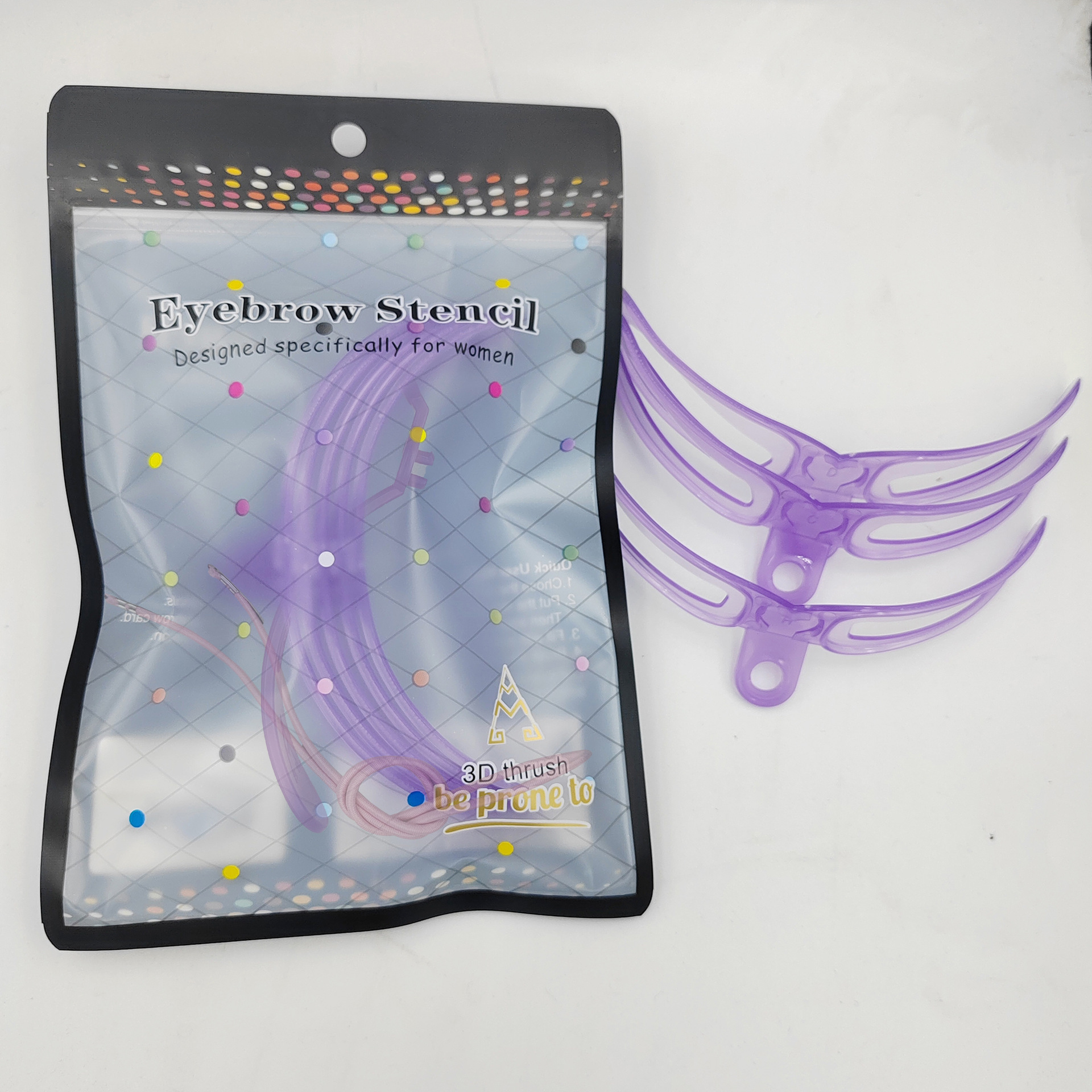 Herramienta de dibujo de cejas de tres generaciones Tarjeta de cejas de una palabra Tarjeta de dibujo de cejas tridimensional de mano Tarjeta de cejas dispositivo auxiliar de conformación de cejas