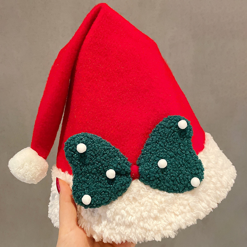 卸売りかわいいクリスマス帽子供成人サンタクロース帽子祝日衣装祝日プレゼントぬいぐるみ雪人帽|undefined