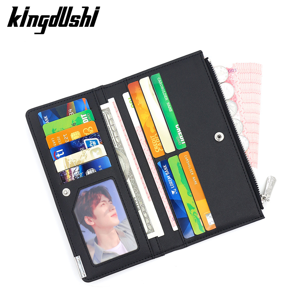 Al por mayor transfronterizo estofilla de paja cartera larga de hombre bolso de mano bolso de tarjeta multi-positivo cremallera lateral cartera de hombre