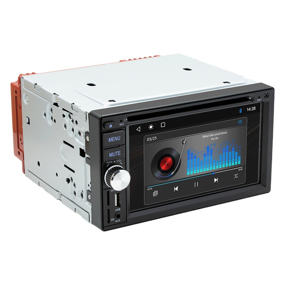 6,2 pulgadas Bluetooth MP5 host Interconexión de teléfono móvil RDS radio coche REPRODUCTOR DE DVD con cable carplay