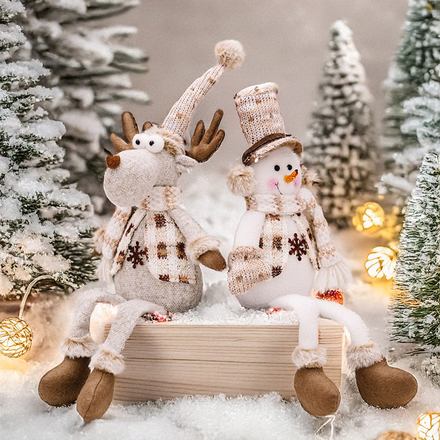 Ming Guan nuevo muñeca nórdica sentada muñeca decoración europea muñeca