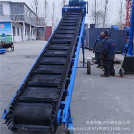 供应600带宽小型自动化皮带输送机加护栏的传送带面粉运输机图片