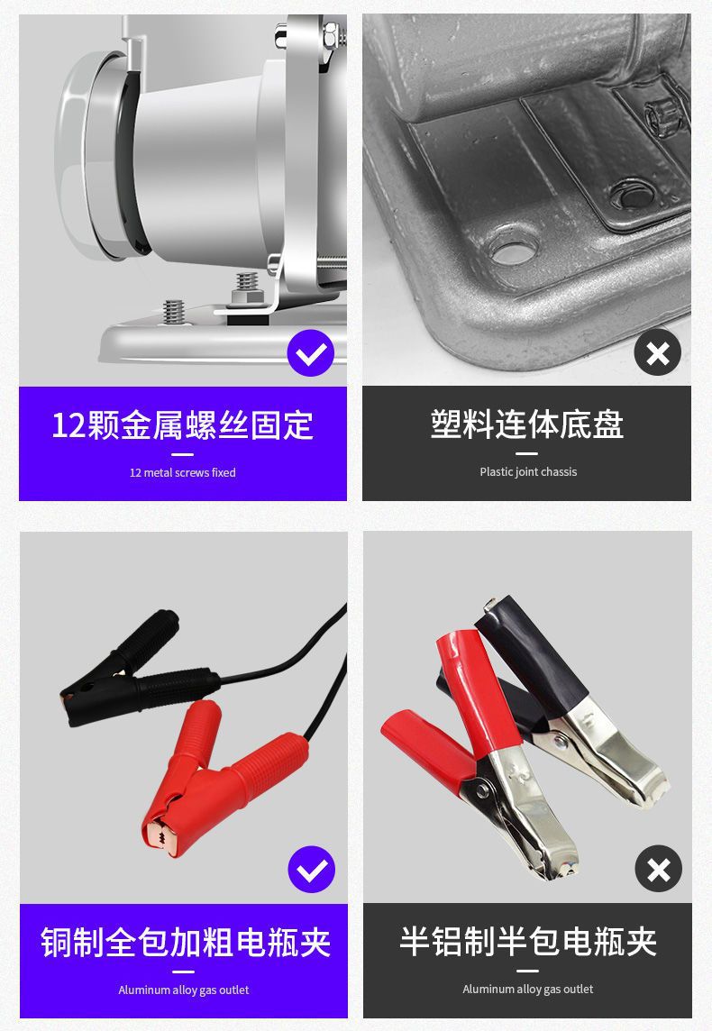 Jomu Car Air Pump Double-cylinder High-voltage High-power 12v Agricultural Car Large Off-road MPV Truck Air Pump