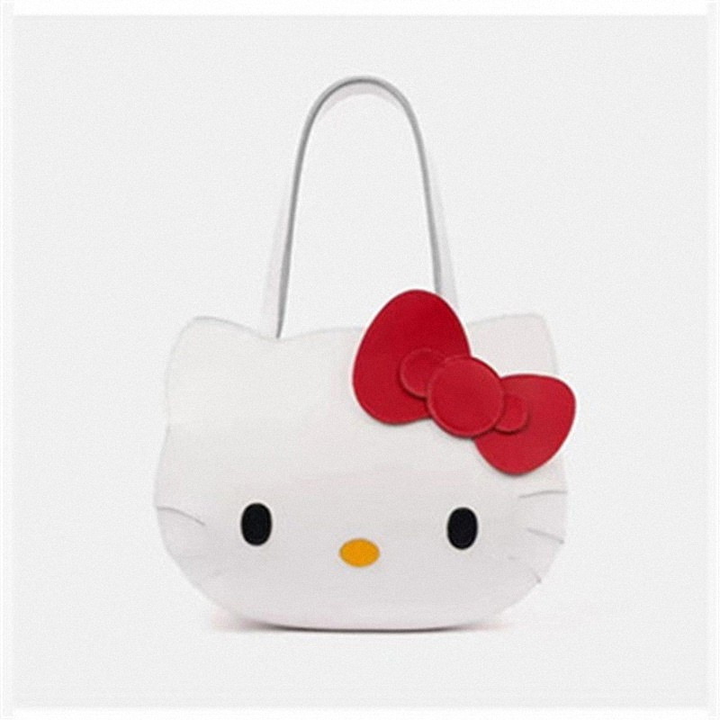 2026 Trendy Fashion Cartoon Cute Face PU Niche Handbag Large Capacity Student Crossbody Bag - Thumbnail 5
