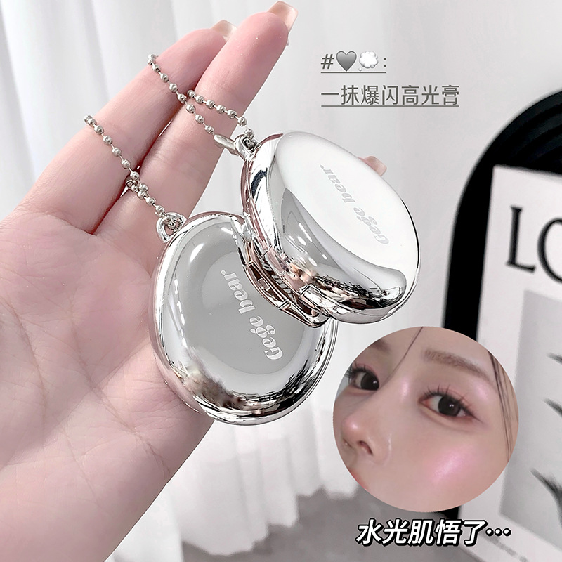 Gege Bear Star Diamond Fluorescent Highlight Cream, Potato Puree Lighting Highlight Cream, brillante y explosivo.