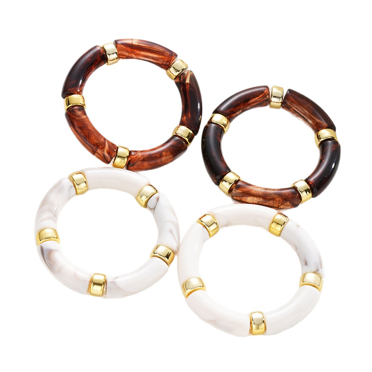 Europa y los Estados Unidos venta cruzada espejo pulsera de borde ancho simple personalidad exagerada brillante lujoso pulsera de resina de alta calidad