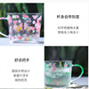 Xiao Cao Ling High temperature handle glass cup small fresh water cup breakfast fruit juice milk cup scale garden cup
