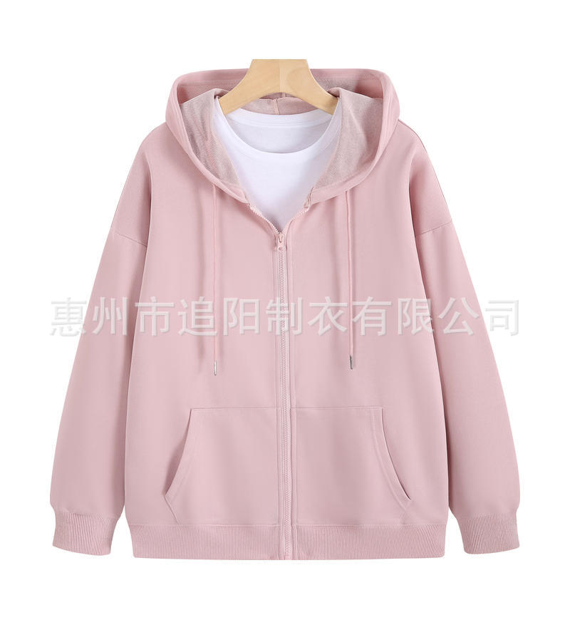 Otoño y invierno con capuz cardigan con cremallera suéter logotipo impreso personalizado hombre y mujer ropa corporativa ropa de trabajo ropa de equipo personalizada