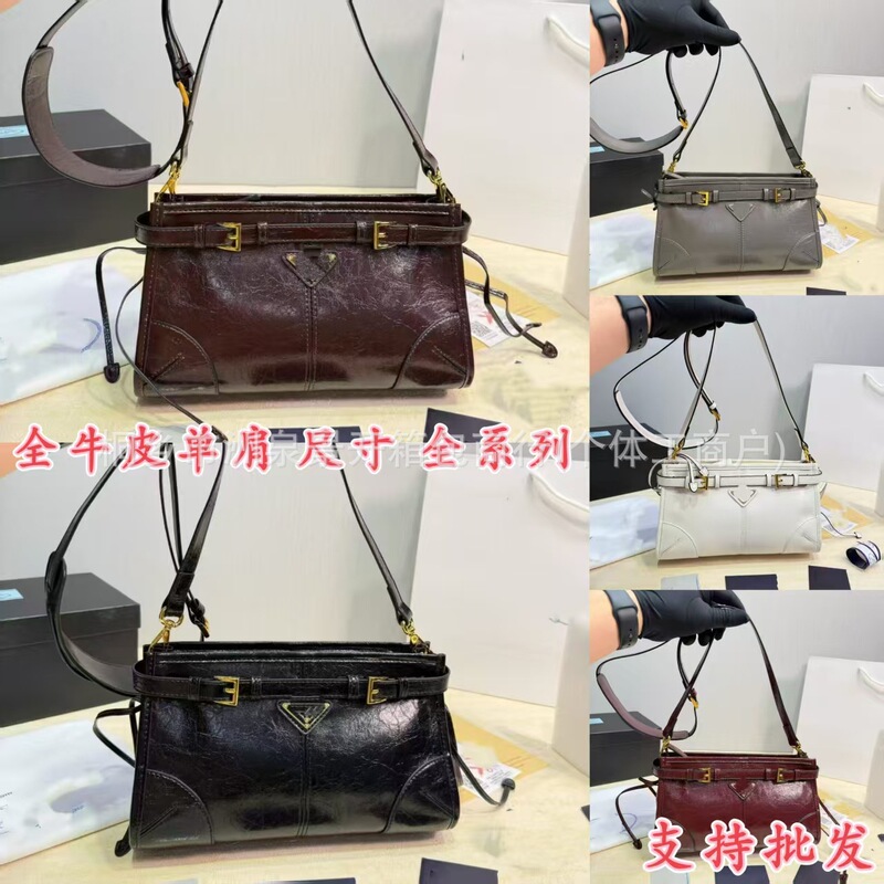 New trendy genuine leather women's shoulder bag, fashionable and versatile crossbody bag, multifunctional large-capacity shoulder bag New trendy genuine leather women's shoulder bag, fashionable and versatile crossbody bag, multifunctional large-capacity shoulder bag