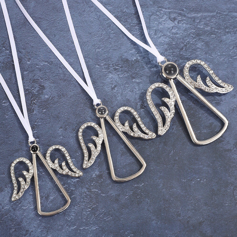 圣诞节挂饰5mm7mm10mm天使翅膀圣诞节树挂件投影照片定 制定 做