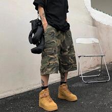 T 15042 Camouflage Cargo Capris �Բʹ�װ�߷ֿ�羳����ͨ