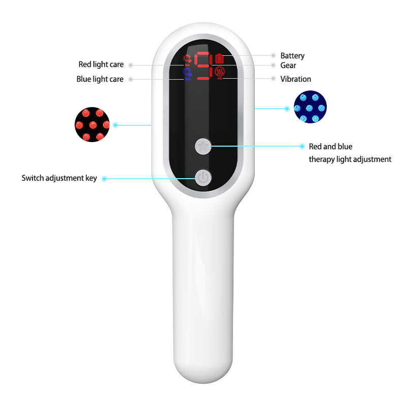 クロスボーダー電気マッサージ櫛頭マッサージ器頭皮経絡櫛光治療櫛脱保健髪ケア櫛|undefined