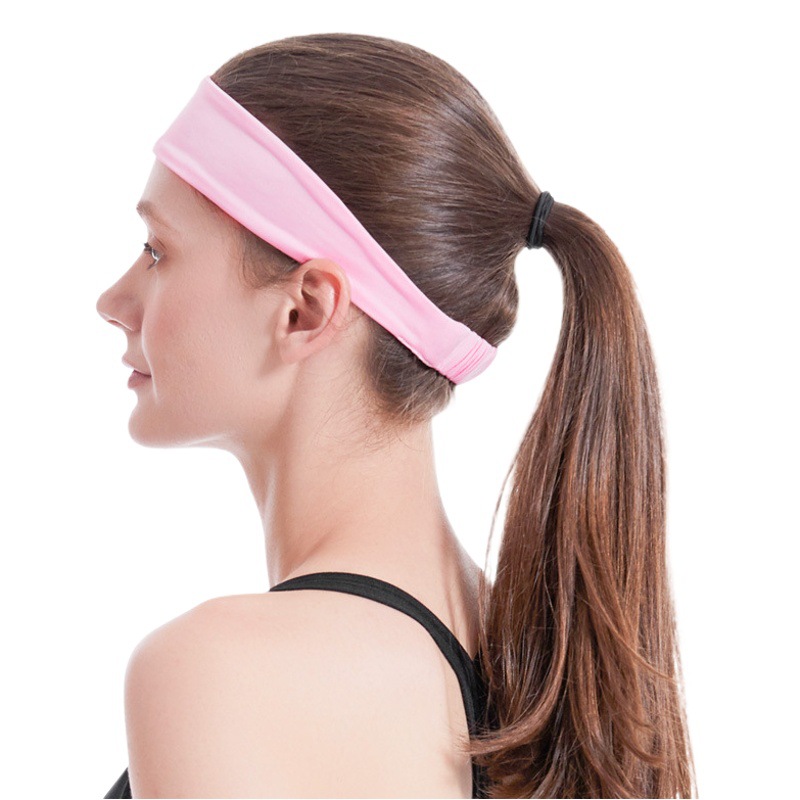 Ready Stock Sports Sweatband Running Antiperspirant Sweat-Absorbent Headband Men's and Women's Basketball Yoga Fitness Hairband Sweatband
