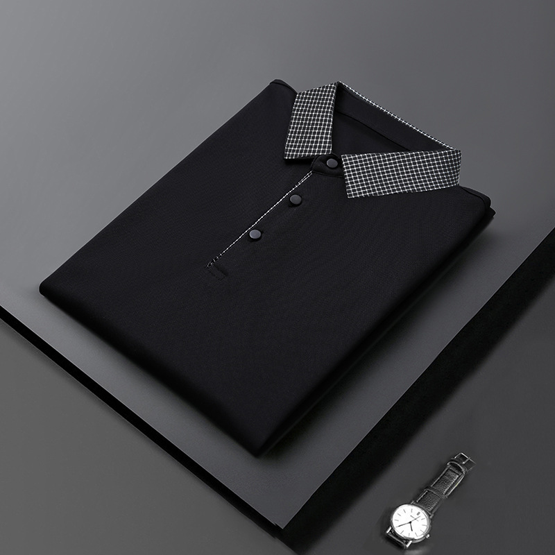 Camiseta polo nueva 2024 con mangas largas y solapa moderna para hombre, camiseta informal de negocios para hombre, ropa de primavera y otoño para hombre
