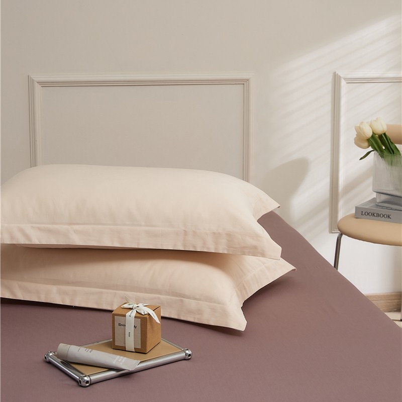 Funda de almohada de algodón de fibra larga, un solo forro de almohada de 48cm x 74cm, un par de fundas de almohada especiales de algodón puro 1