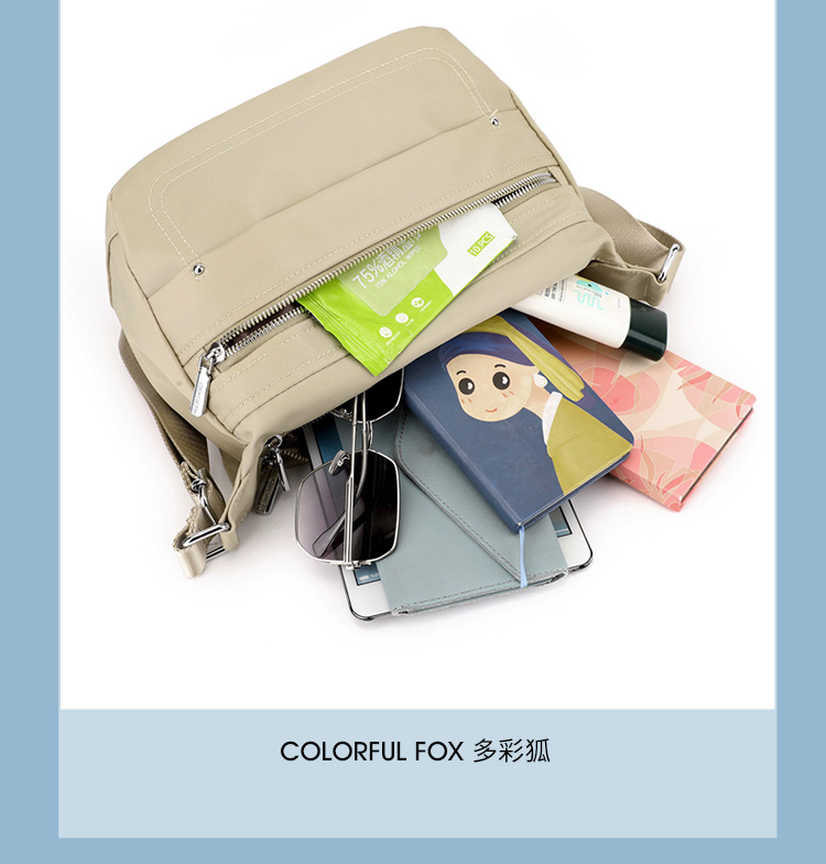 Colorful Fox's new versatile women's single-shoulder bag, large-capacity commuter bag, Korean style trendy and simple crossbody bag undefined