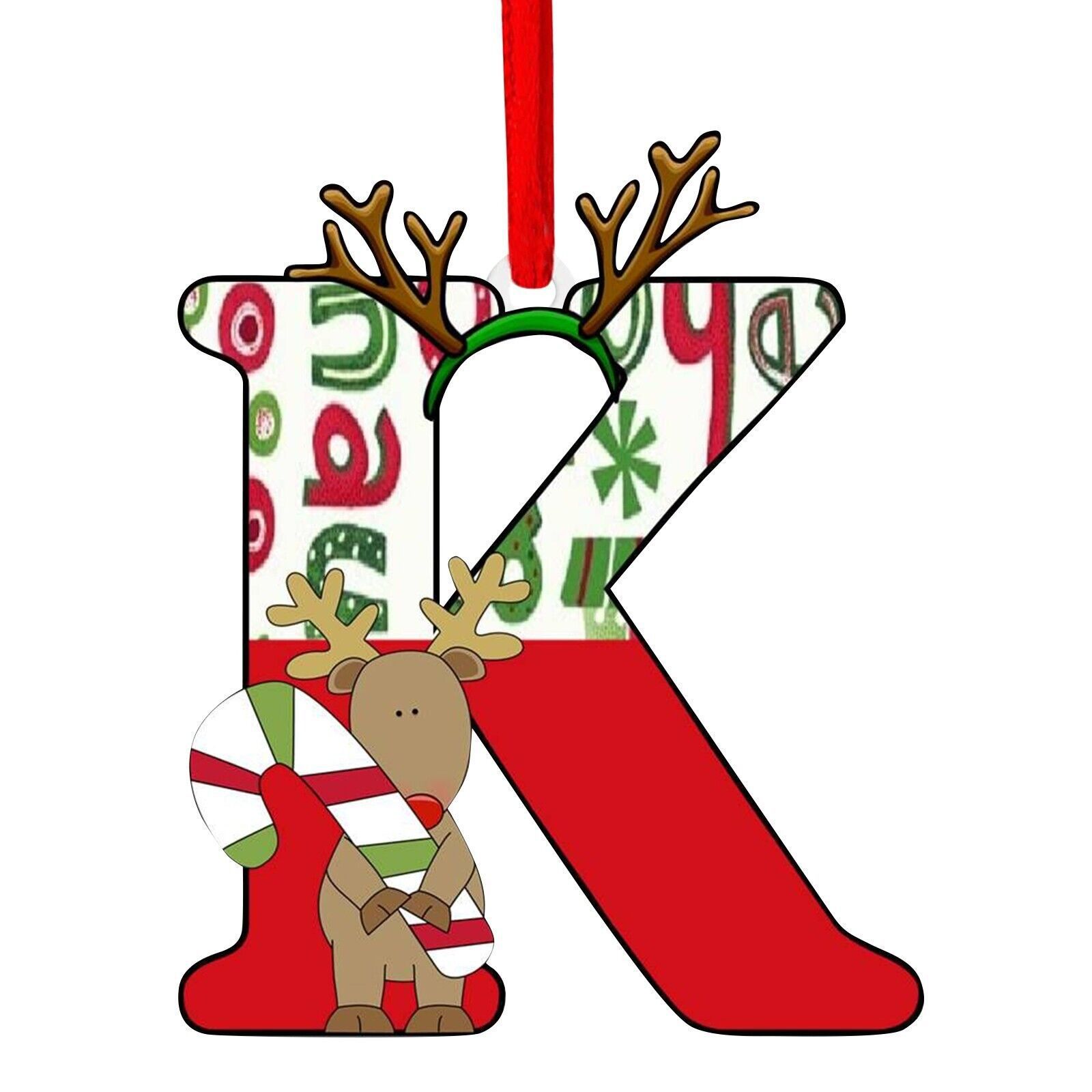 Nuevo alfabeto inglés creativo transfronterizo acrílico plano árbol de Navidad decorativo regalo de decoración de fiesta image 16