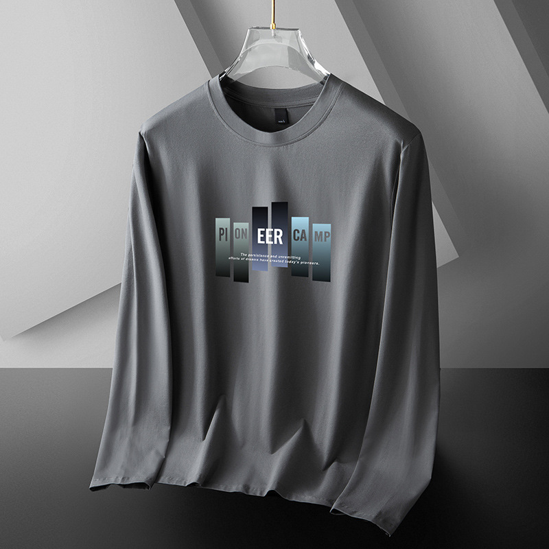 2024 New Long Sleeve Men's T-Shirt Printed Cotton Bottoming Shirt Men's Autumn Sweatshirt Tops Boys Selection 2024 New Long Sleeve Men's T-Shirt Printed Cotton Bottoming Shirt Men's Autumn Sweatshirt Tops Boys Selection