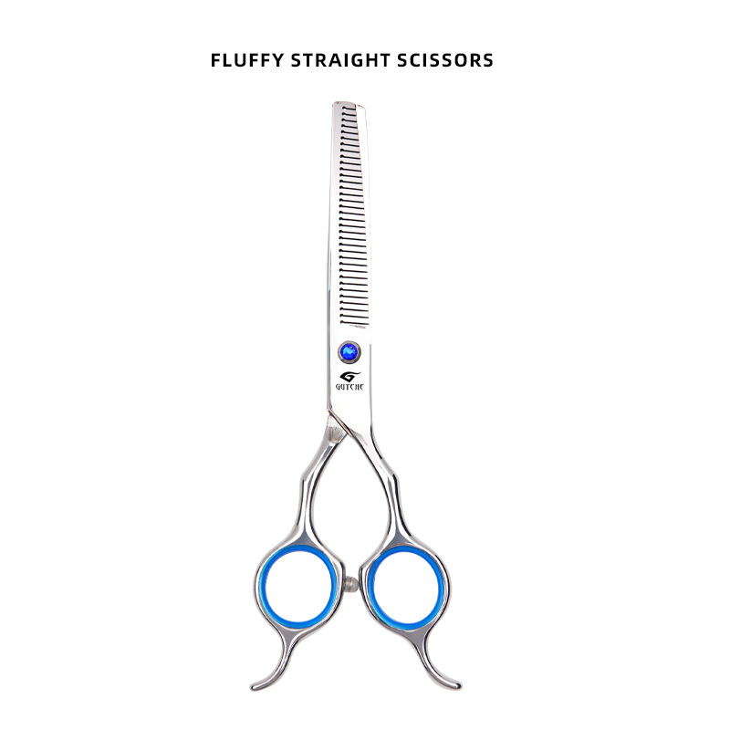 【 6.5inch 】쌍귀 물고기 입 작은 사파이어#퍼프 가위