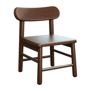 Solid wood stool children's small chair backrest shoe changing stool simple baby chair household stool 5