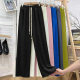 Spring and Summer 2023 New Chiba Pants Sandy Leaf Pants Bubble Pants Wide Leg Pants Fashion All-match Letter Drawstring Straight Leg Pants