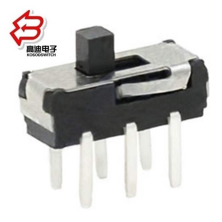 迷你2档滑动开关两位 拨动开关两档6脚 迷你型两位拨码开关2位