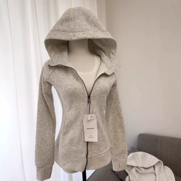 Куртка, толстовка, длинный рукав, slim fit, осень